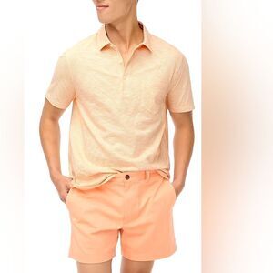 NWOT J.Crew Factory Striped slub jersey polo shirt